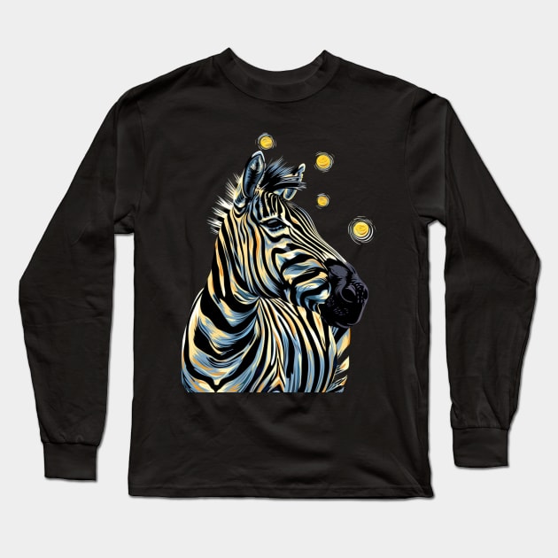 Zebra Captive Breeding Long Sleeve T-Shirt by KatelynnCold Brew